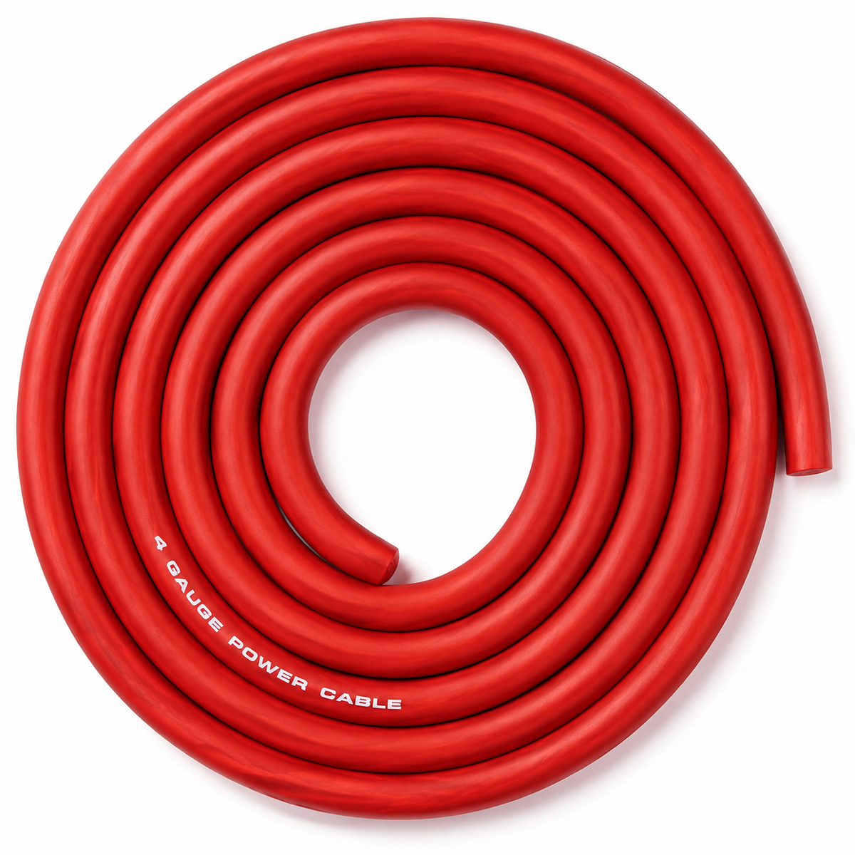 SoundBox CW4-25R, 4 Gauge 25' CCA Amplifier Power / Ground Wire Roll, Red