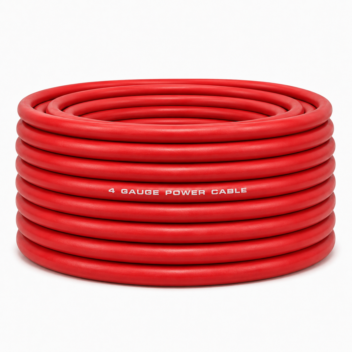 SoundBox CW4-25R, 4 Gauge 25' CCA Amplifier Power / Ground Wire Roll, Red