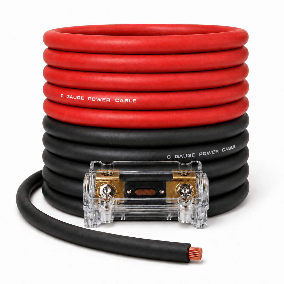 SoundBox KIT0-25RB, 0 Gauge Amplifier Wire Power/Ground Amp Cable - 50 Ft.