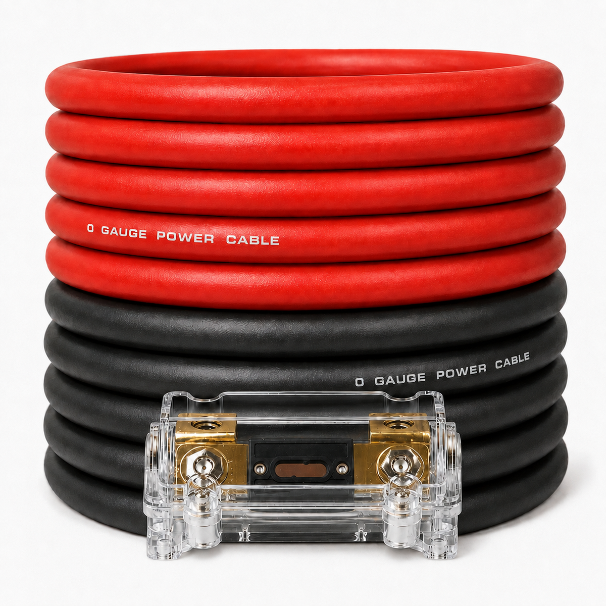 SoundBox KIT0-25RB, 0 Gauge Amplifier Wire Power/Ground Amp Cable - 50 Ft.