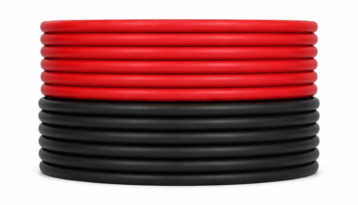 SoundBox KIT4-25RB, 4 Gauge Amplifier Wire Power/Ground Amp Cable - 50 Ft.