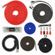 SoundBox PCK0, 0 Gauge Amp Kit Complete Amplifier Install Wiring Cables - 7500W