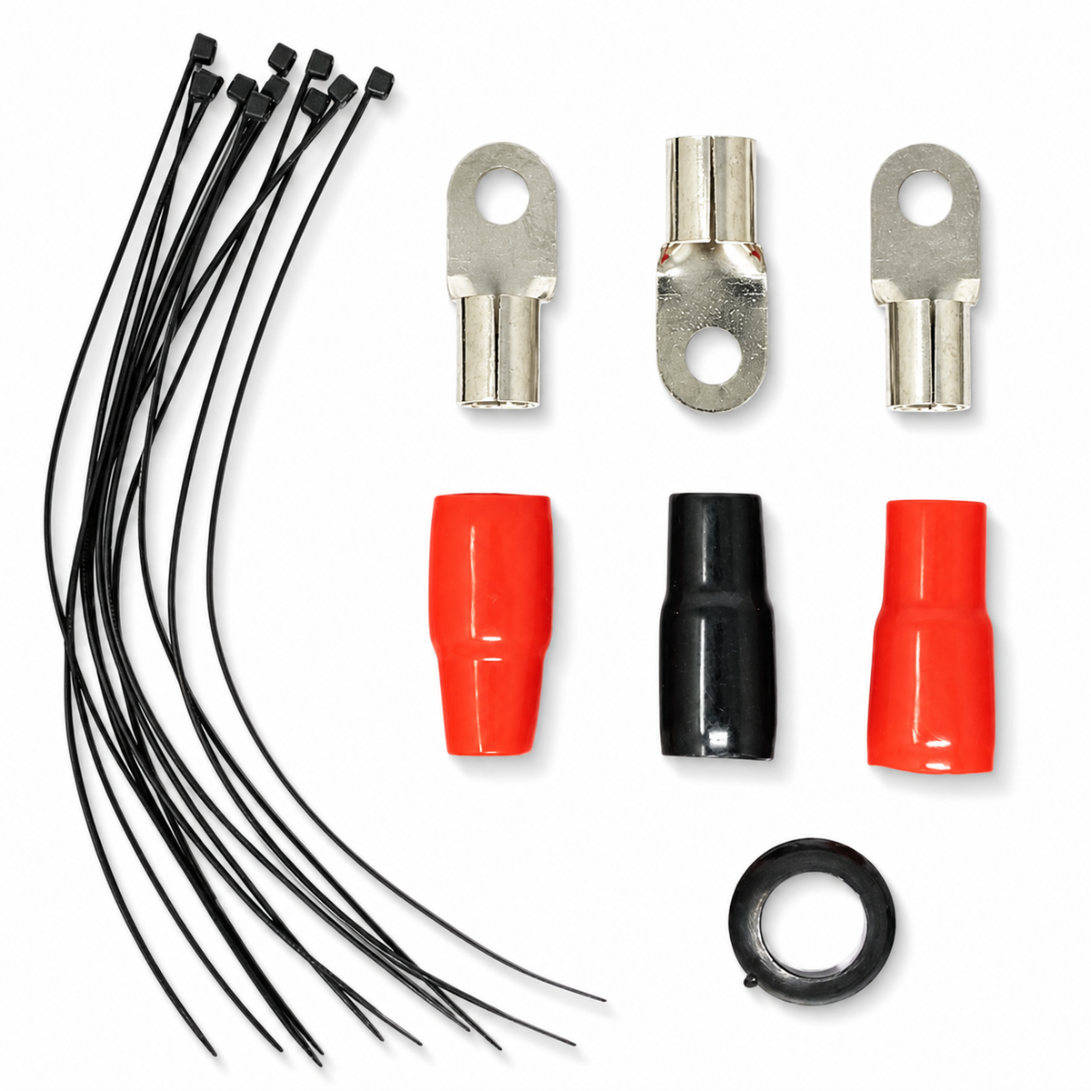SoundBox PCK0, 0 Gauge Amp Kit Complete Amplifier Install Wiring Cables - 7500W