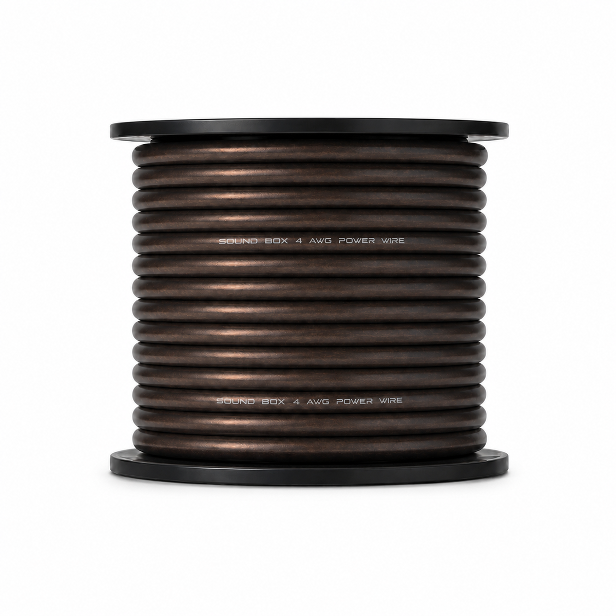 SoundBox PW4-100BK, 4 Gauge 100' Copper Amplifier Power / Ground Wire, Black
