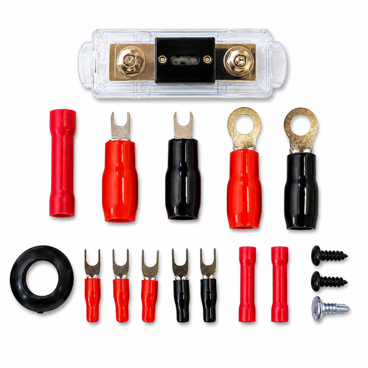 SoundBox TCK4, 4 Gauge OFC Copper Complete Amplifier Install Wiring Kit -  3500W