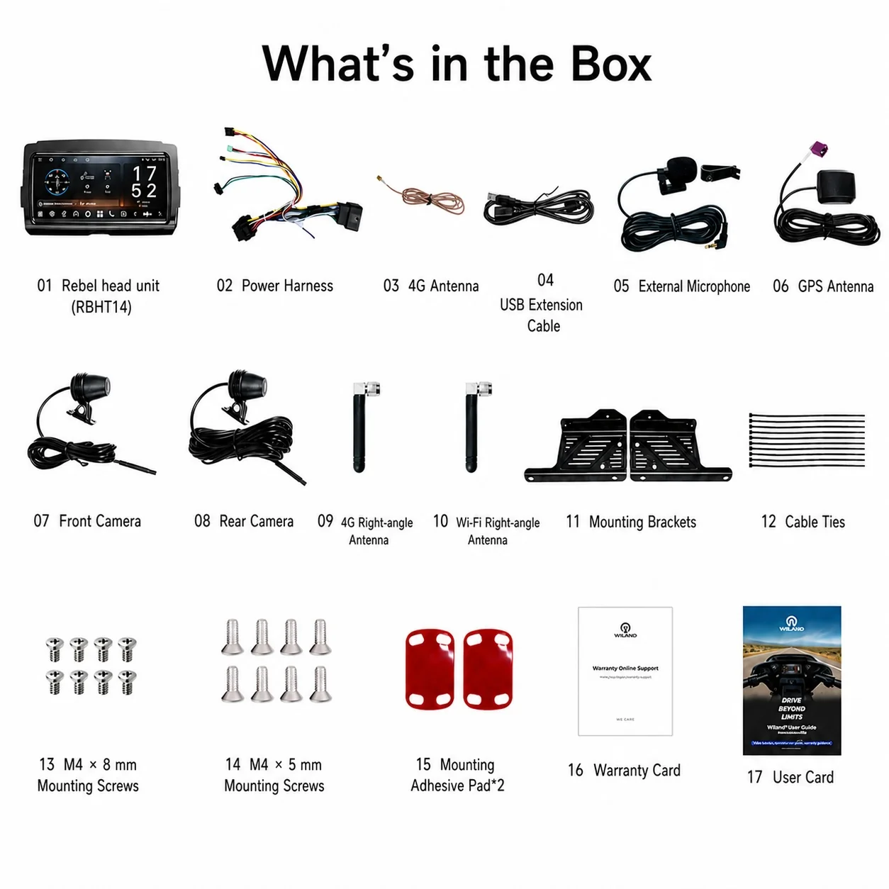 Vinland RBHT14, Rebel Motorcycle Radio for Select Harley-Davidson Touring Motorcycles 2014+