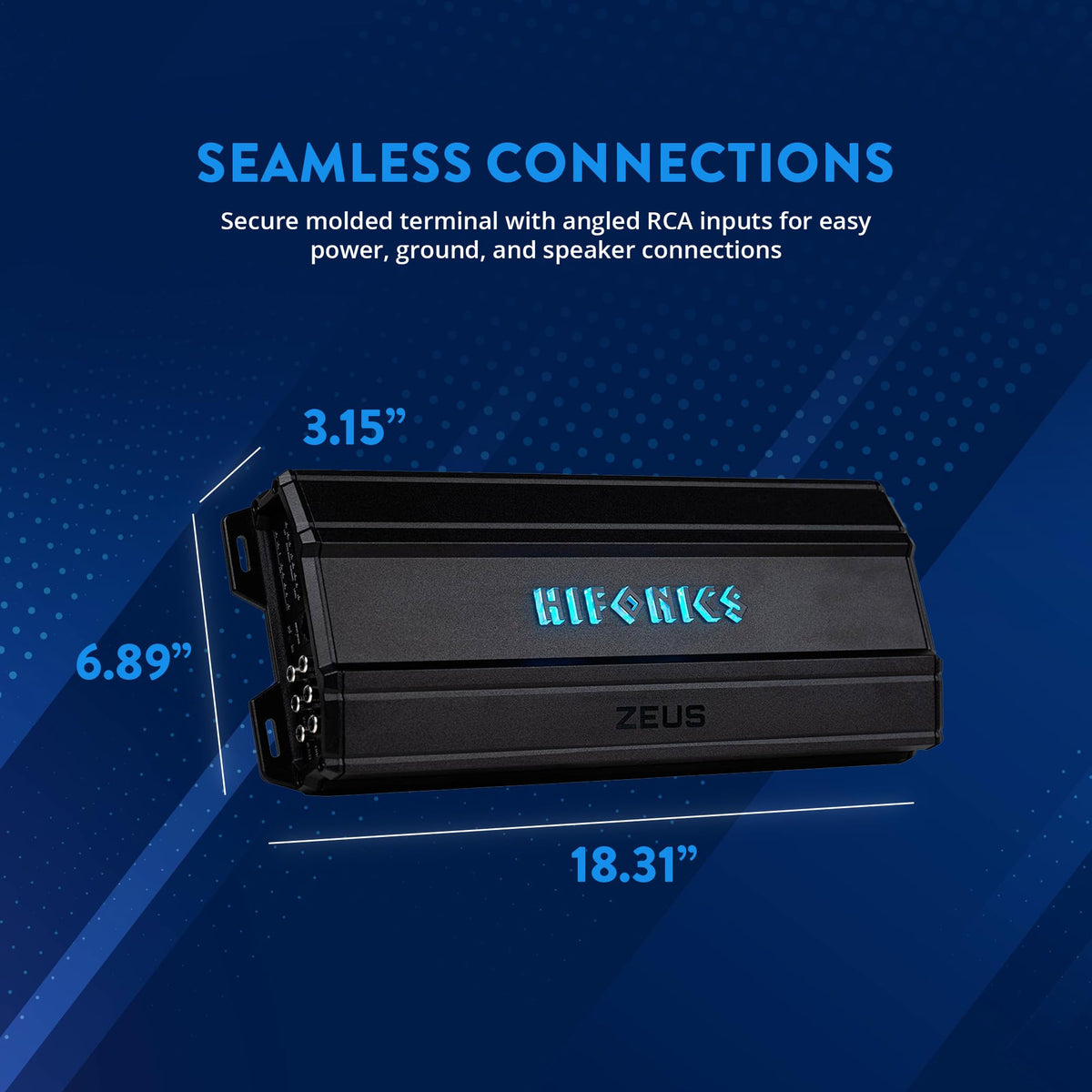 Hifonics ZD-1750.5D, Zeus Delta Compact Super D-Class Full Range 5 Channel Amplifier, 1750 Watts