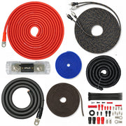 SoundBox T4AW-R, 4 Gauge Amp Kit Complete Amplifier Install Wiring Cable - 4500W