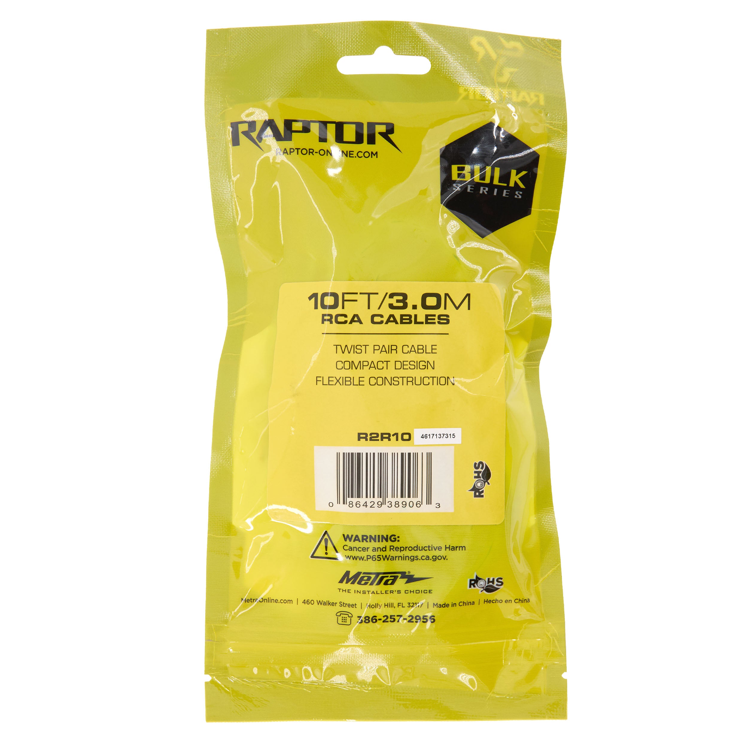 Raptor R2R10, RCA 2ch 10'