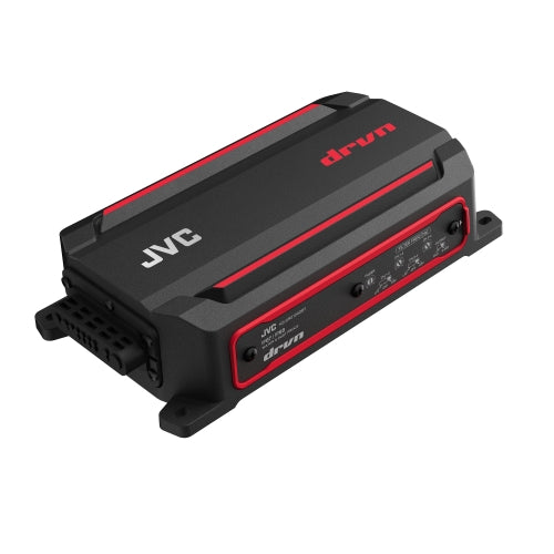JVC KS-DR2104DBT, DRVN Series 4-Channel Marine Amplifier w/ Bluetooth Streaming - 200W
