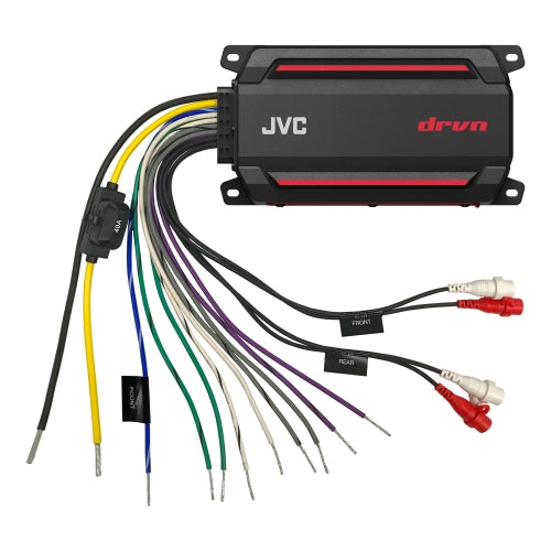 JVC KS-DR2004D, DRVN Series 4-Channel Marine Full Range Amplifier - 200W