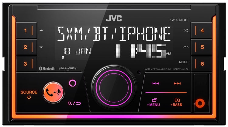 JVC KW-X850BTS, Double Din Digital Media Receiver w/ Alexa Capabilities