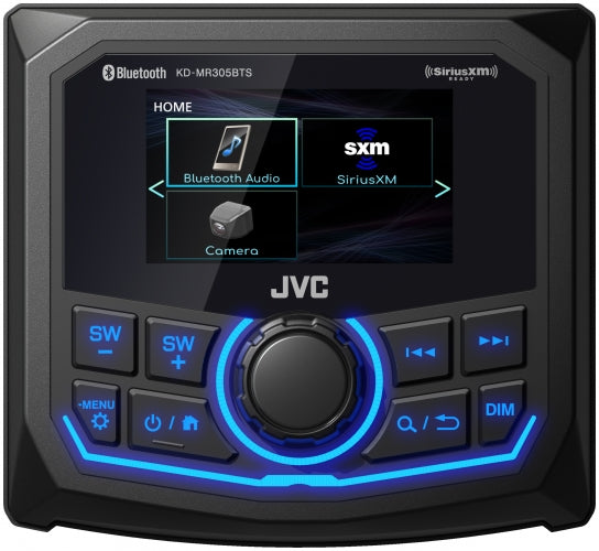 JVC KD-MR305BTS, 2.7" LCD Digital Media Marine / Powersports Receiver