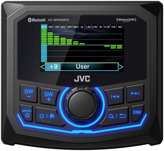 JVC KD-MR305BTS, 2.7" LCD Digital Media Marine / Powersports Receiver