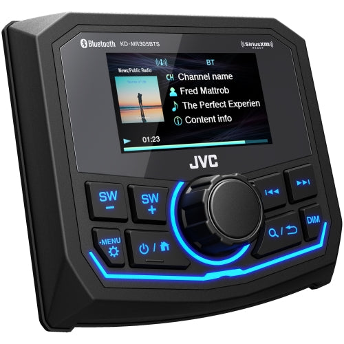 JVC KD-MR305BTS, 2.7" LCD Digital Media Marine / Powersports Receiver