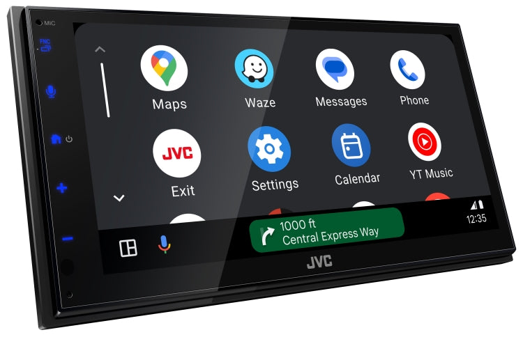 JVC KW-M690BW, 6.8" Double Din Digital Multimedia Receiver w/ Wireless CarPlay & Android Auto Capabilities