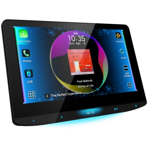 JVC KW-Z1000AW, Direct Replacement 10.1" Floating Touchscreen Digital Multimedia Receiver w/ Wireless CarPlay & Android Auto Capabilities