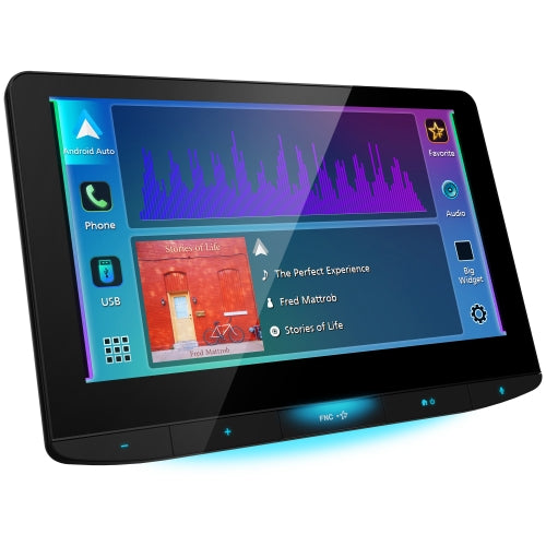 JVC KW-Z1001W, 10.1" Floating Screen Digital Multimedia Receiver w/ Wireless CarPlay & Android Auto Capabilities