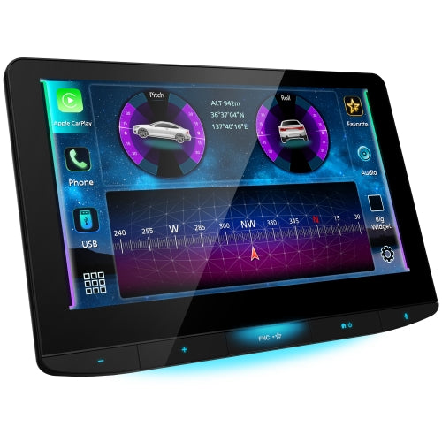JVC KW-Z1001W, 10.1" Floating Screen Digital Multimedia Receiver w/ Wireless CarPlay & Android Auto Capabilities