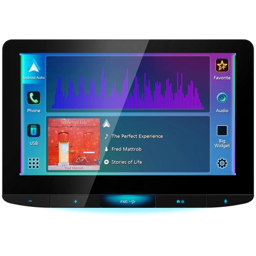 JVC KW-Z1001W, 10.1" Floating Screen Digital Multimedia Receiver w/ Wireless CarPlay & Android Auto Capabilities