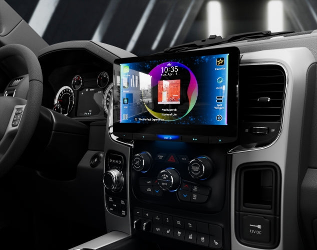 JVC KW-Z1001W, 10.1" Floating Screen Digital Multimedia Receiver w/ Wireless CarPlay & Android Auto Capabilities