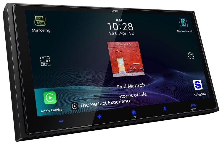 JVC KW-M795BW, 7" HD Double Din Digital Multimedia Receiver w/ Wireless CarPlay & Android Auto Capabilities