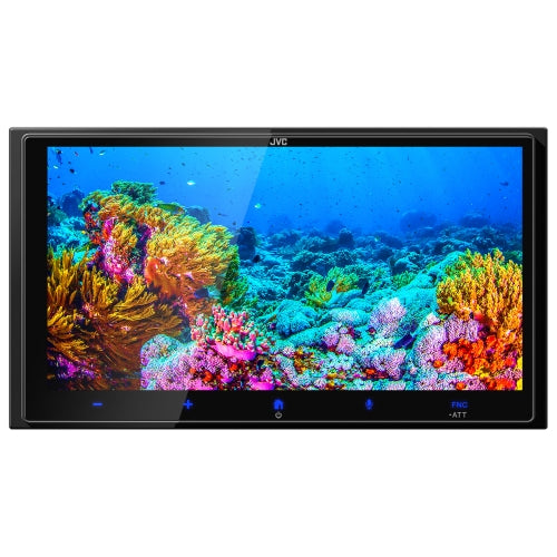 JVC KW-M795BW, 7" HD Double Din Digital Multimedia Receiver w/ Wireless CarPlay & Android Auto Capabilities