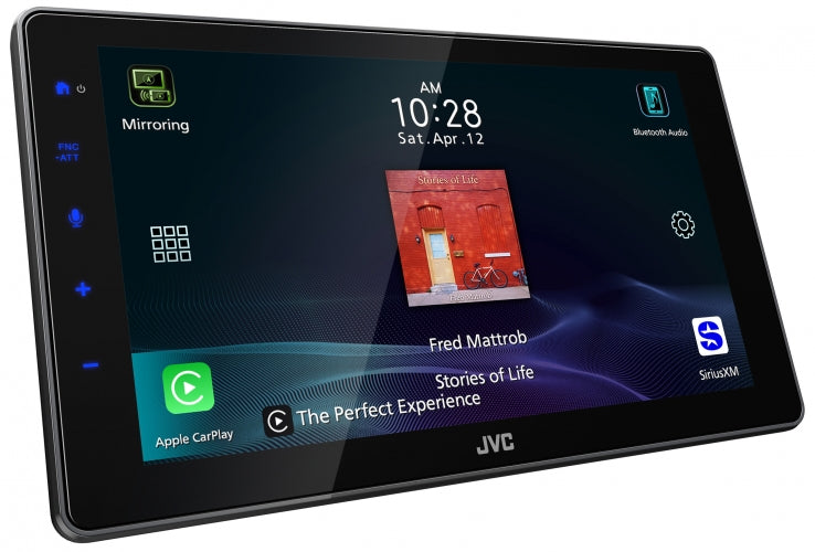 JVC KW-Z900W, 9" Floating Screen Digital Multimedia Receiver w/ Wireless CarPlay & Android Auto Capabilities
