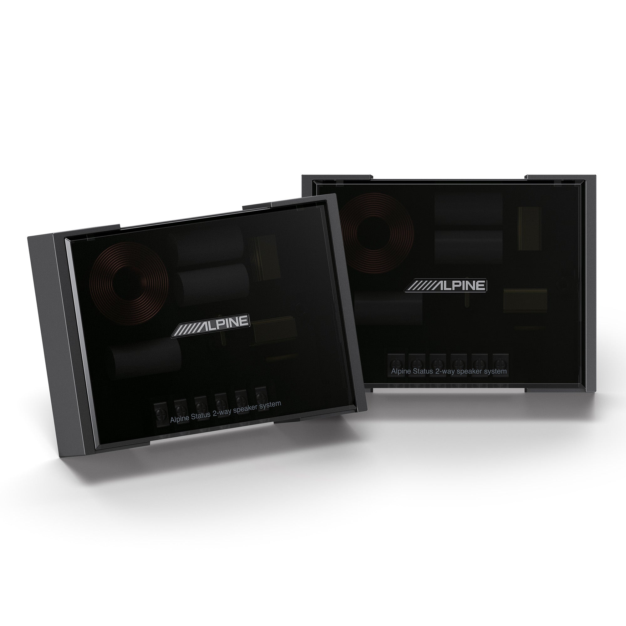 Alpine HDZ-65CS, Status Series Hi-Res 6.5" 2-Way Component Speakers + S-A32F 320W 4-Channel Amplifier Bundle