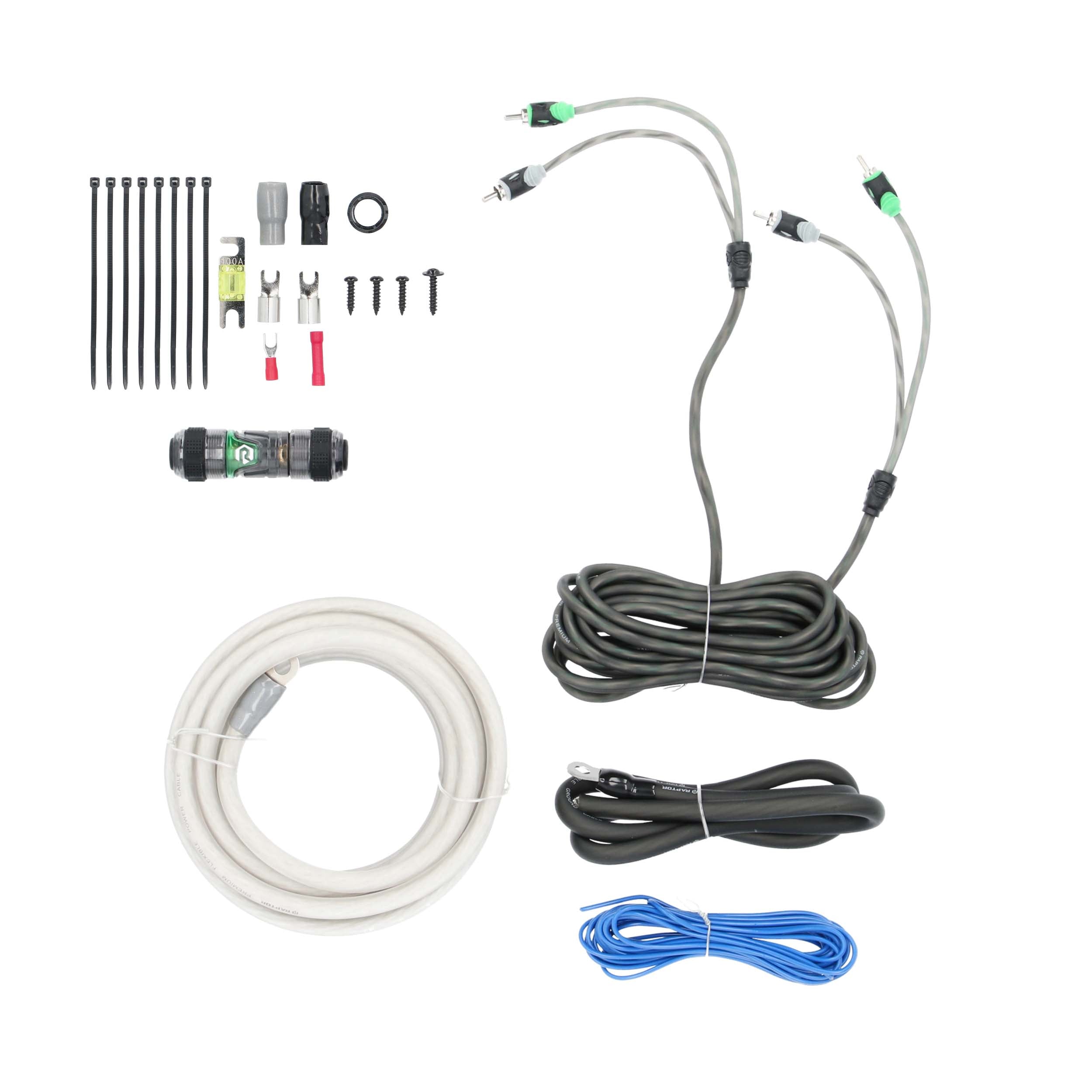Raptor R5A4, Amp Kit 4ga RCA