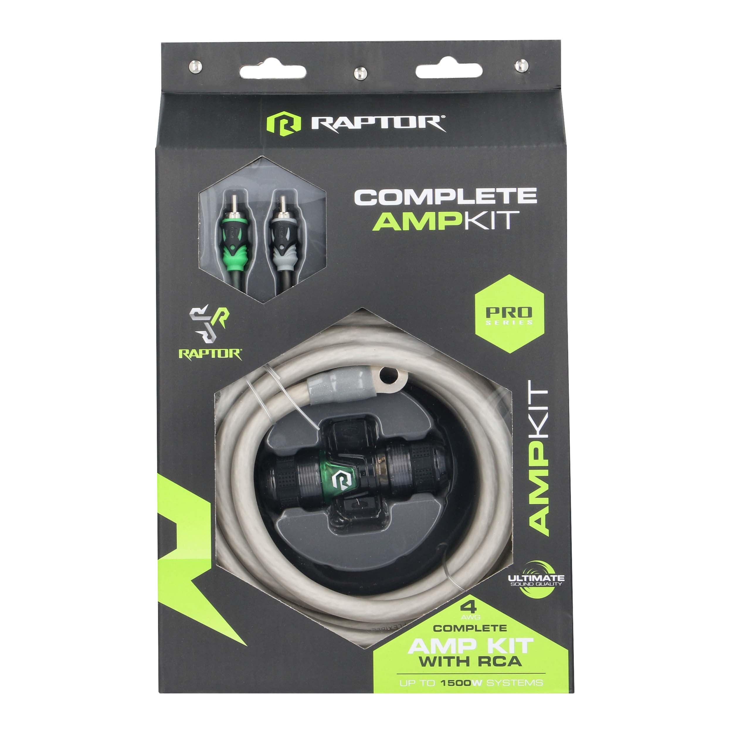 Raptor R5A4, Amp Kit 4ga RCA
