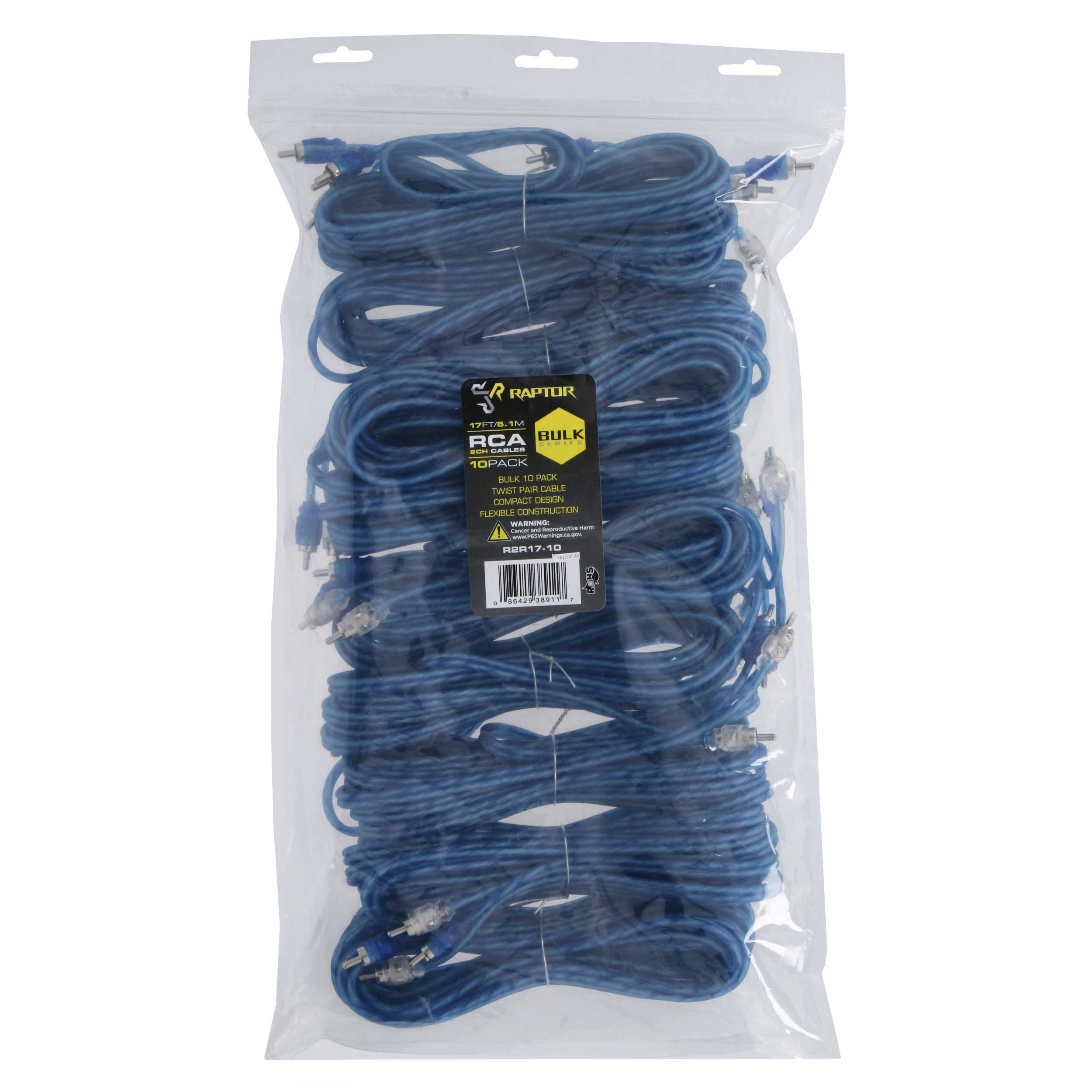Raptor R2R17-10, (10)RCA 2ch 17'