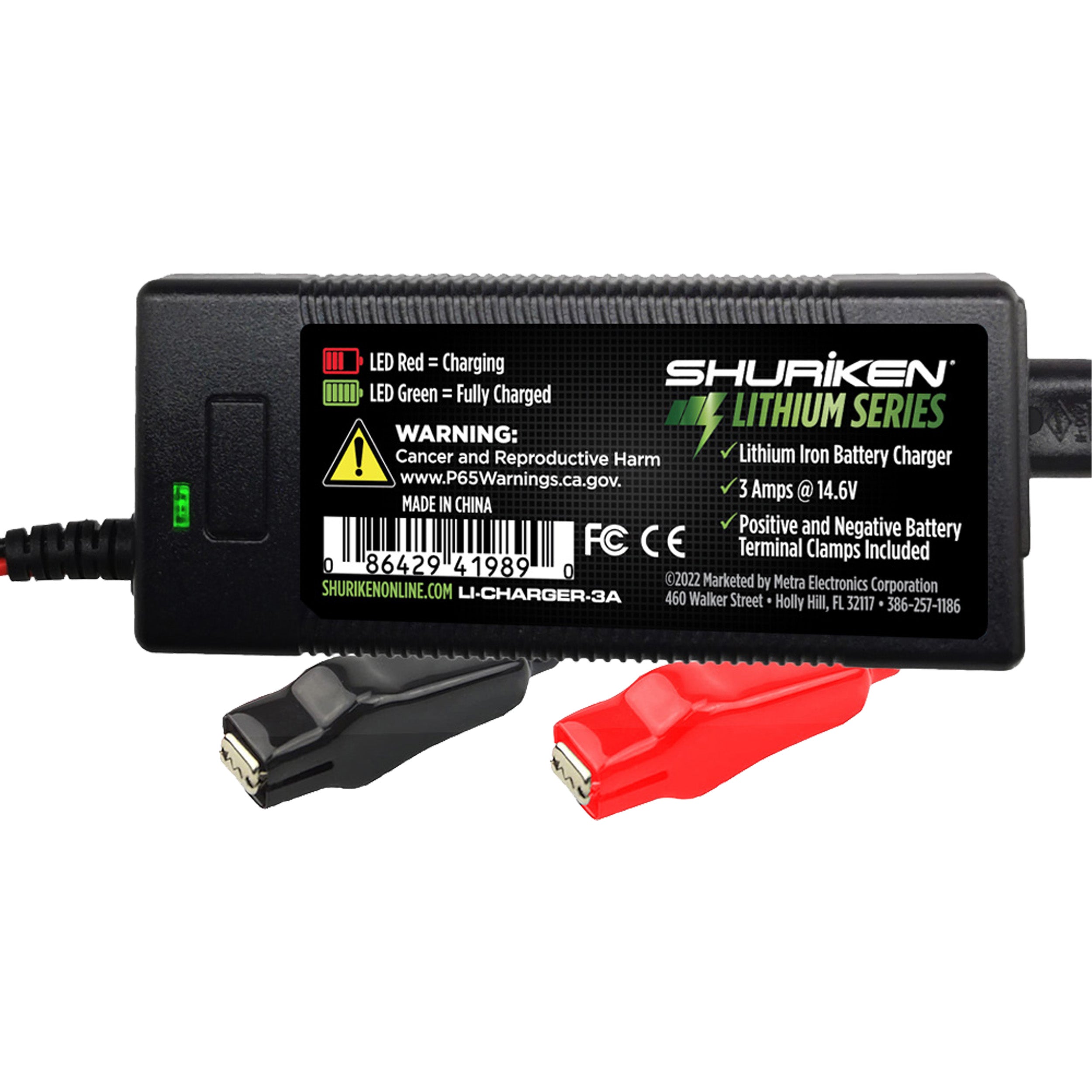Shuriken LI-CHARGER-3A, Lithium Charger 3 Amp