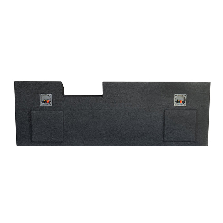 SoundBox Chevy Silverado / GMC Sierra Double Cab / Crew Cab 2019-UP Double 10" Downfire Subwoofer Enclosure, BedLiner Finish