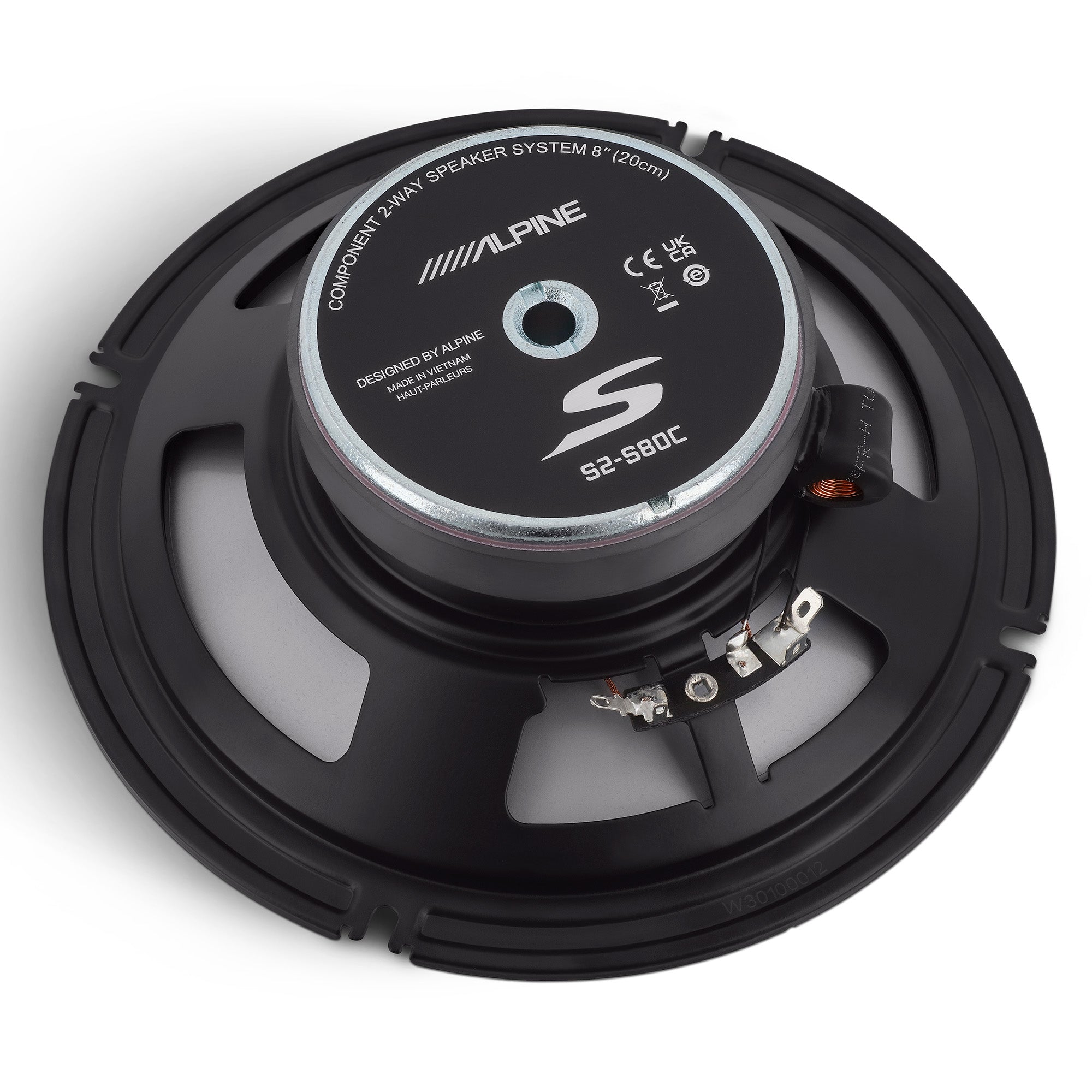 Alpine S2-S80C, S Series 8" 2-Way Hi-Res Speakers + Sound Damping Kit Bundle