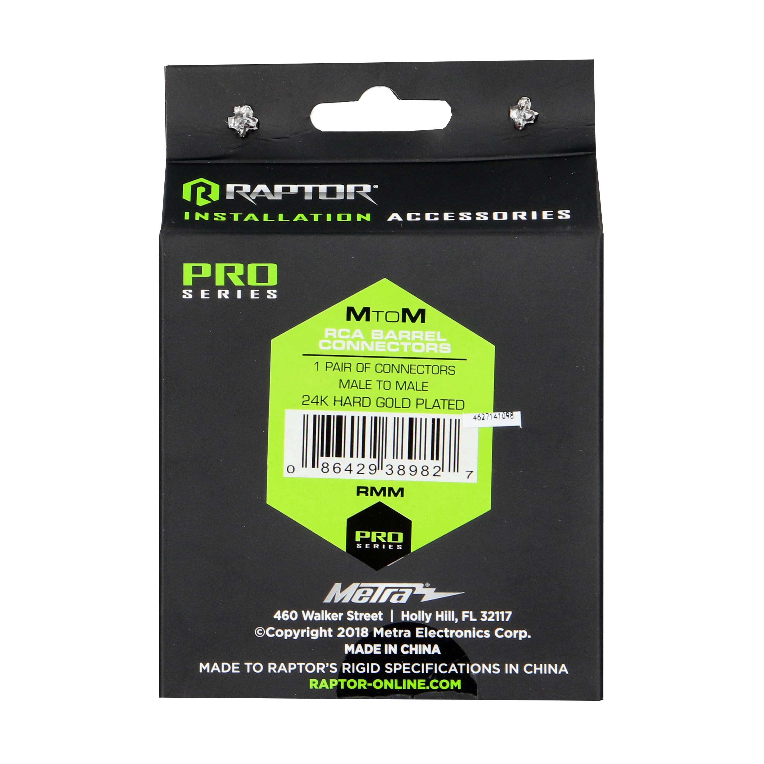 Raptor RMM, (2)RCA Barrel M-M