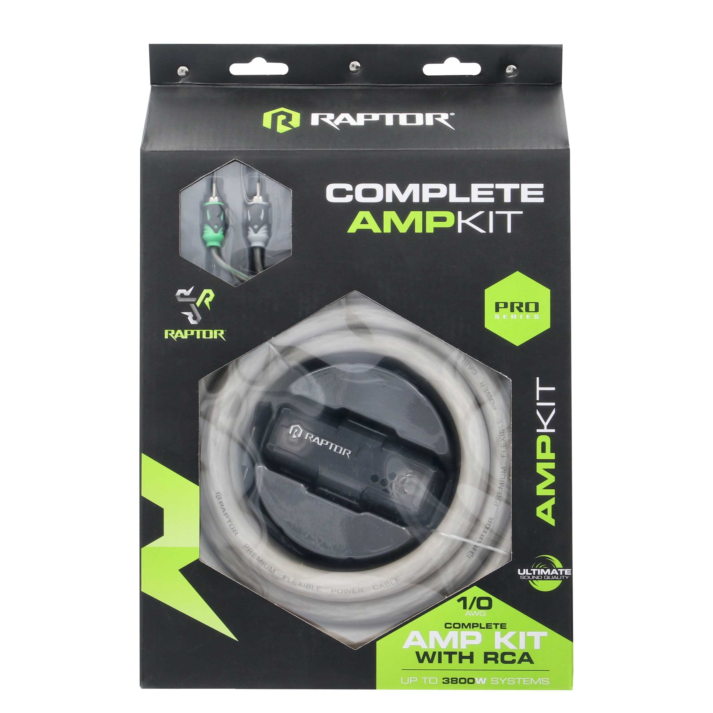 Raptor R5A01, Amp Kit 0ga RCA