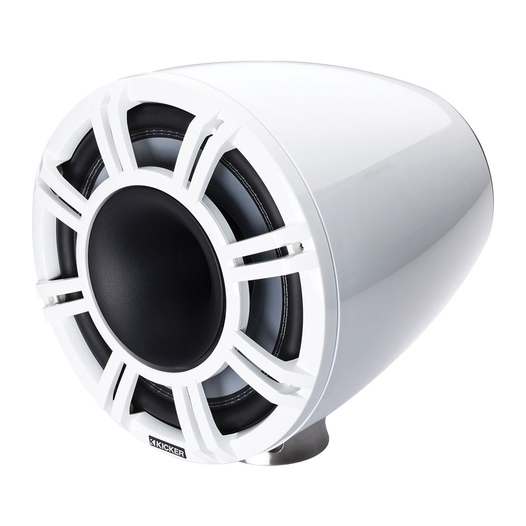 Kicker KMFC11W, KM Series 11" Factory-Mount Horn-Loaded Tower Speaker System, White (47KMFC11W)