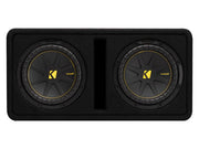 Kicker DCWC102, Dual CompC 10" Subwoofer In Vented Enclosure, 2-Ohm (50DCWC102) (OB)