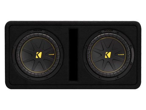 Kicker DCWC102, Dual CompC 10" Subwoofer In Vented Enclosure, 2-Ohm (50DCWC102) (OB)