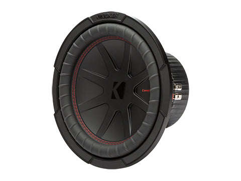 Kicker CWR10, CompR Series 10" 2-Ohm Dual Voice Coil Subwoofer (48CWR102)