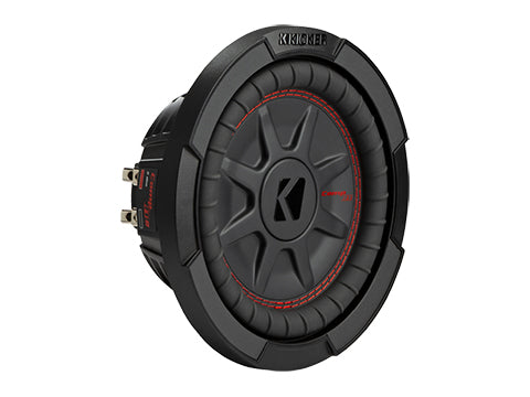 Kicker CWRT8, CompRT Series 8" 2-Ohm Dual Voice Coil Shallow Subwoofer (48CWRT82)