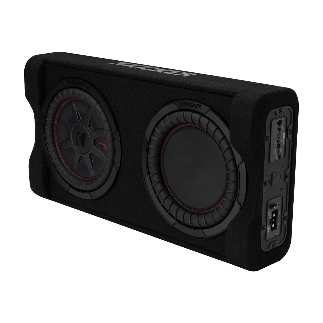Kicker PTRTP10, 10" 2-Ohm Powered Subwoofer w/ Passive Radiator (49PTRTP10)