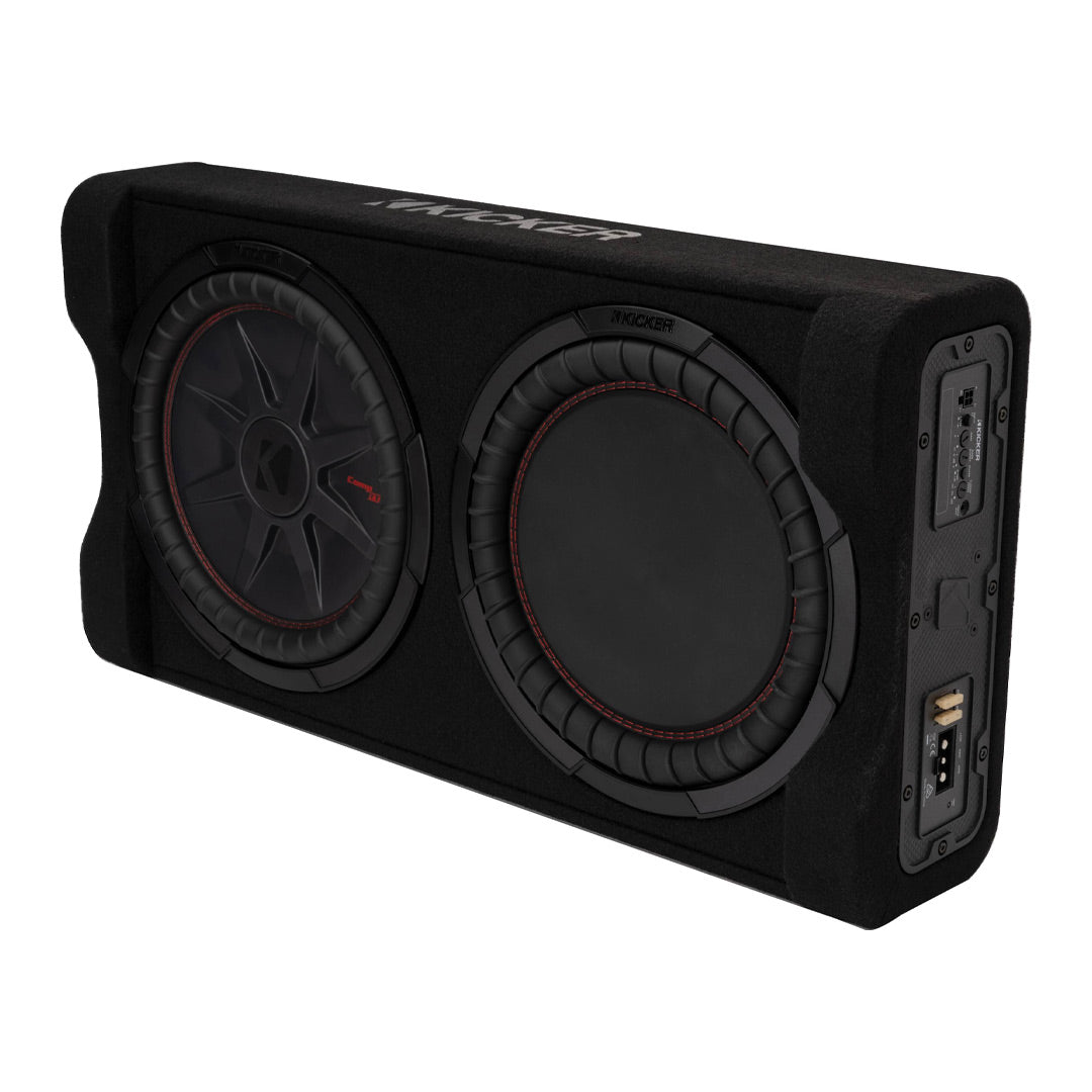Kicker PTRTP12, 12" 2-Ohm Powered Subwoofer w/ Passive Radiator (49PTRTP12)
