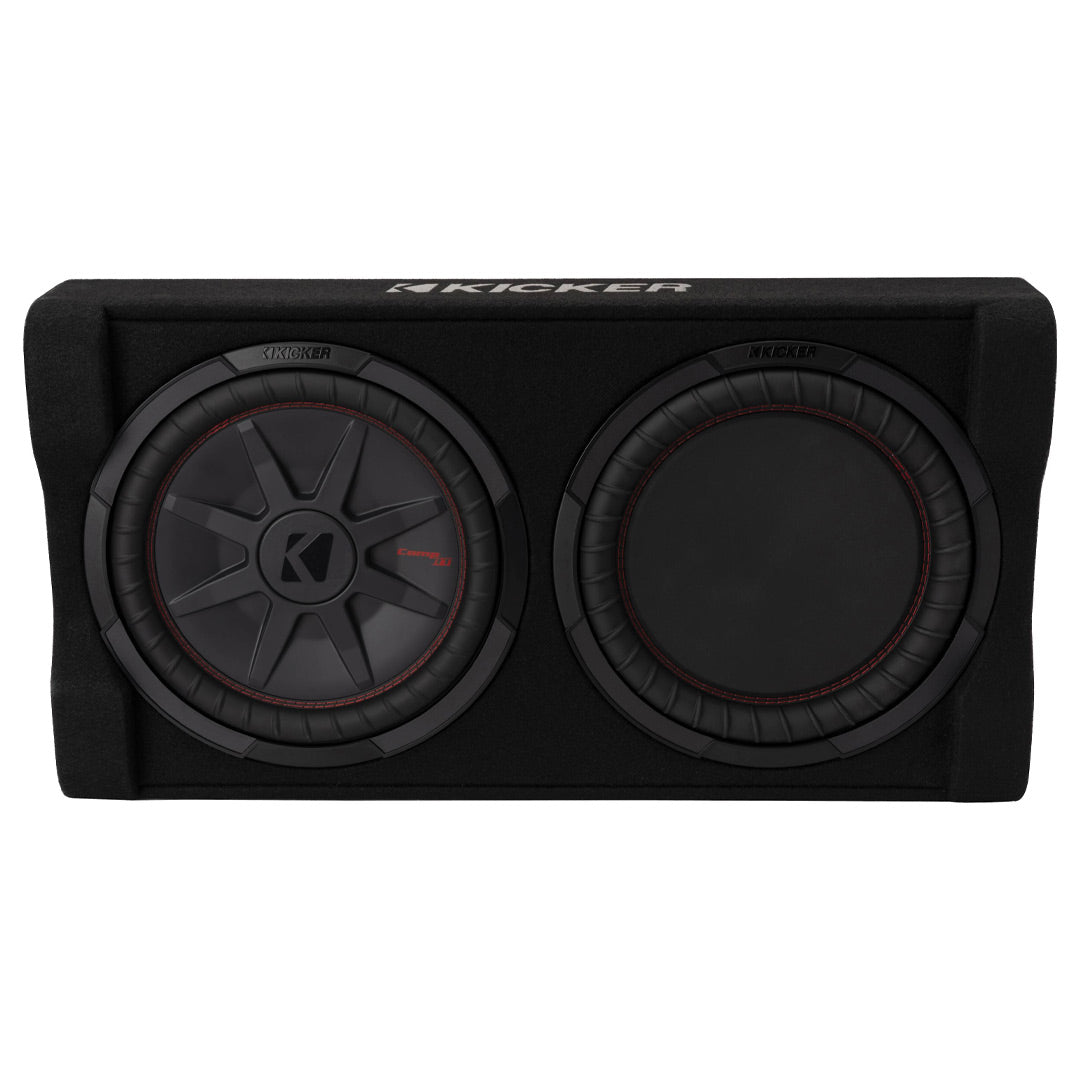 Kicker PTRTP12, 12" 2-Ohm Powered Subwoofer w/ Passive Radiator (49PTRTP12)
