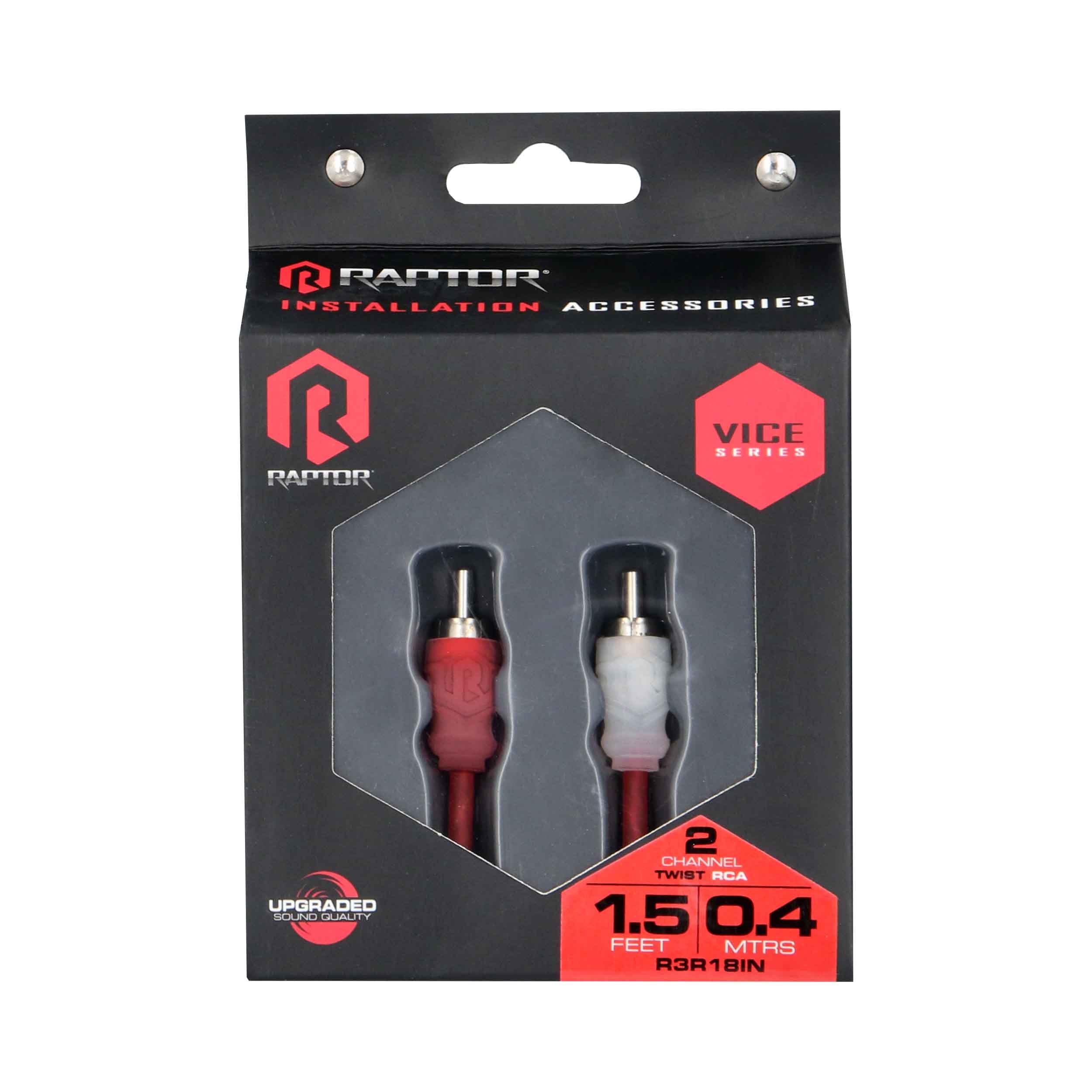 Raptor R3R18IN, RCA 2ch 1½'