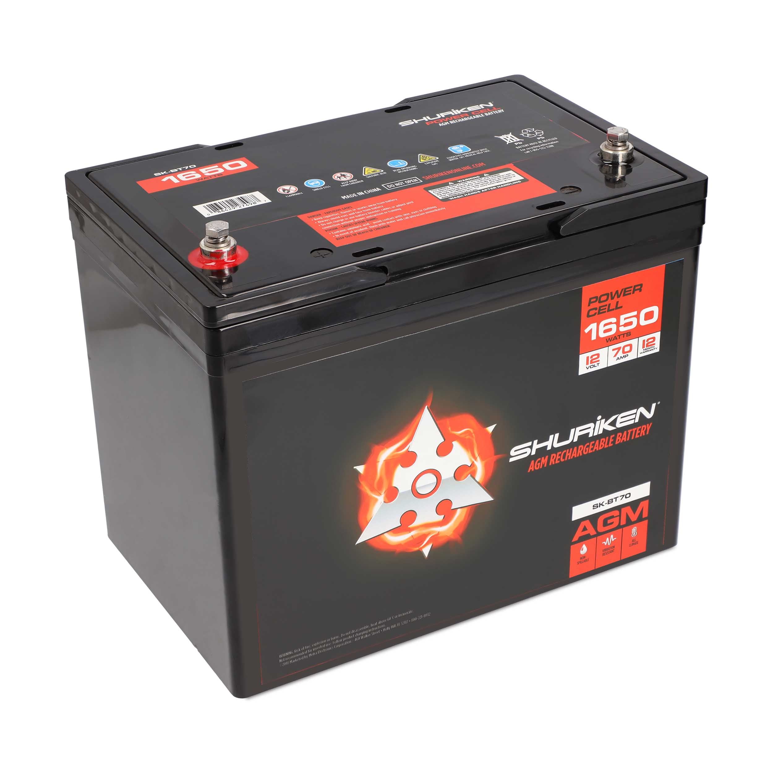 Shuriken SK-BT70, Battery '1650' 70 Amp Hour