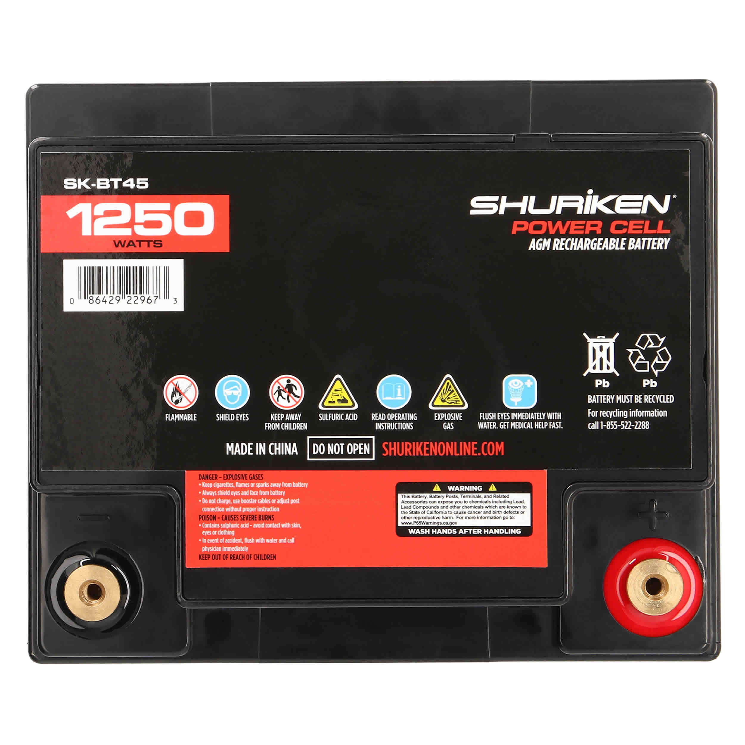 Shuriken SK-BT45, Battery '1200' 45 Amp Hour