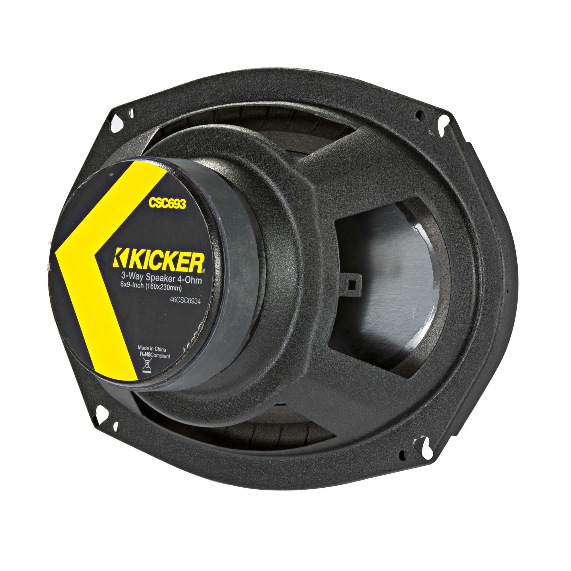 Kicker CSC6934, CS Series 6x9" 3 Way Car Speakers + Damping Kit Bundle