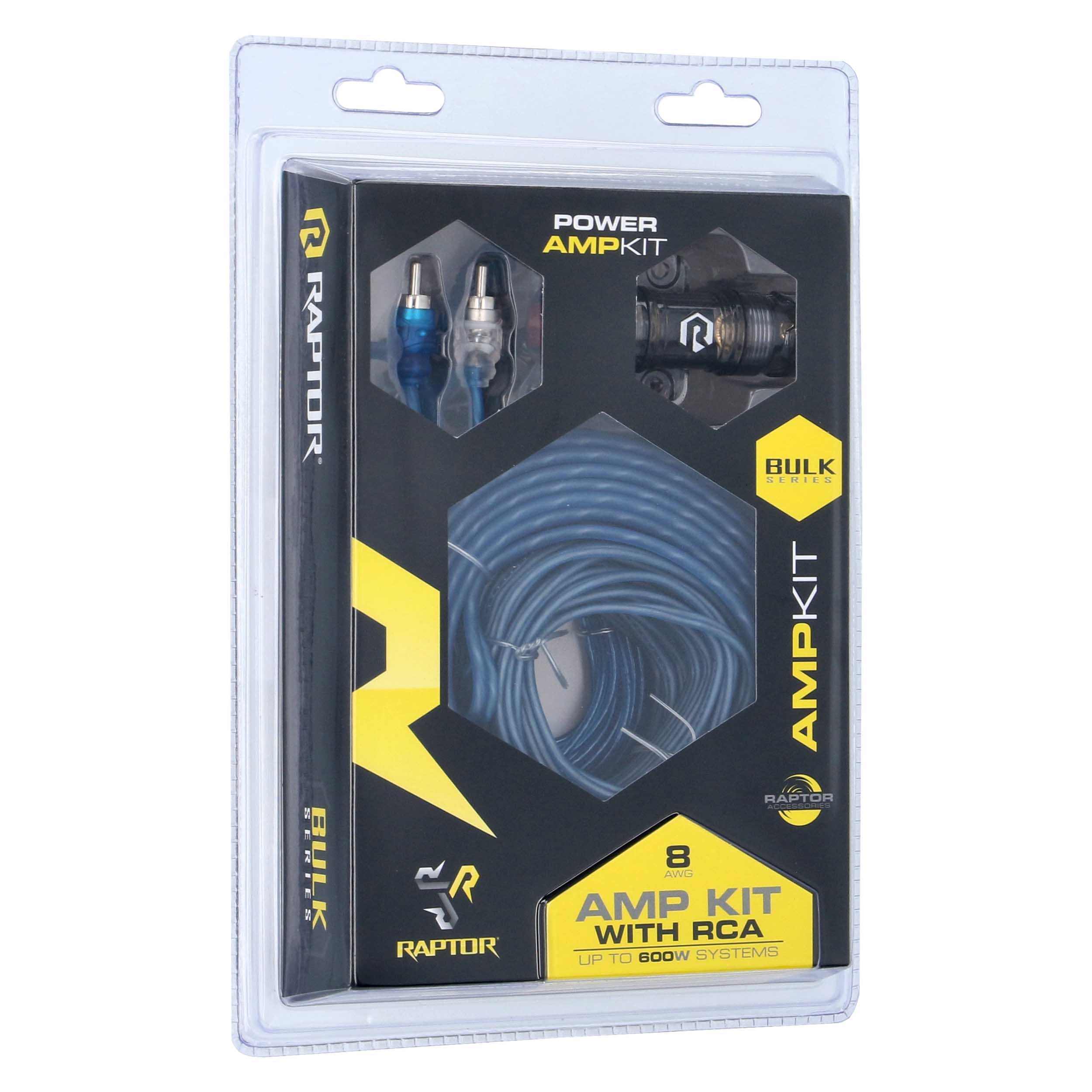 Raptor R2AK8, Amp Kit 8ga RCA